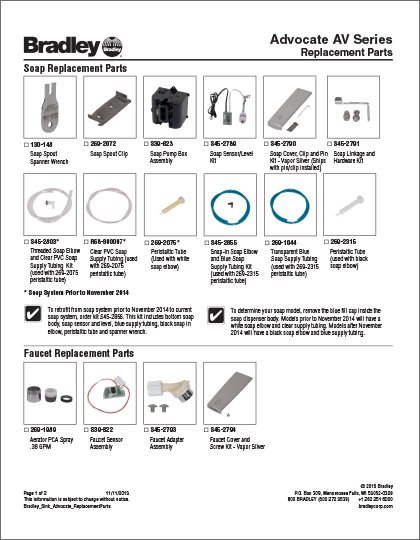 Advocate Replacement Parts