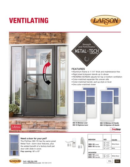 Larson 360, 660 Petview Series Sell Sheet