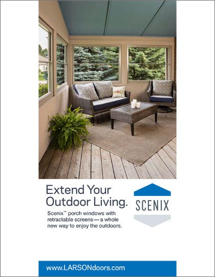 Larson Scenix™ Retractable Screen Windows