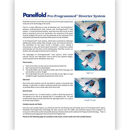 Panelfold Pre-Programmed™ Diverter System